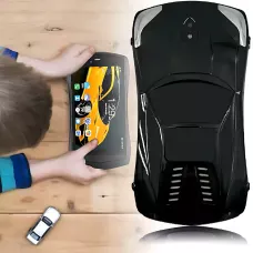 Kidiby Kids F1 — дитячий планшет у формі машинки з IPS-екраном 7 дюймів, підтримкою SIM-карти та ОС Android 7.0 Чорний