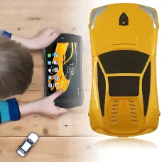 Kidiby Kids F1 — дитячий планшет у формі машинки з IPS-екраном 7 дюймів, підтримкою SIM-карти та ОС Android 7.0 Жовтий