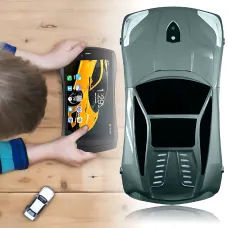 Kidiby Kids F1 — дитячий планшет у формі машинки з IPS-екраном 7 дюймів, підтримкою SIM-карти та ОС Android 7.0 Зелений