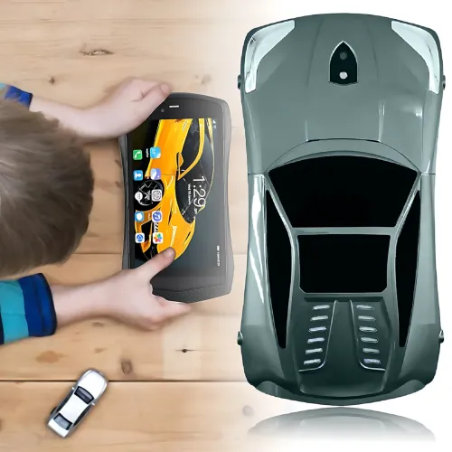 Kidiby Kids F1 — дитячий планшет у формі машинки з IPS-екраном 7 дюймів, підтримкою SIM-карти та ОС Android 7.0 Зелений