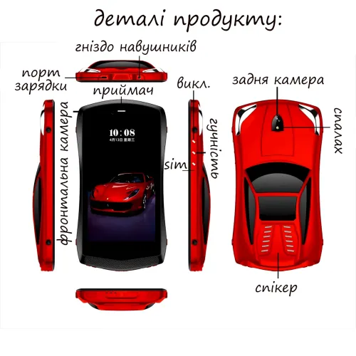 Kidiby Kids F1 — дитячий планшет у формі машинки з IPS-екраном 7 дюймів, підтримкою SIM-карти та ОС Android 7.0 Фіолетовий - фото 7