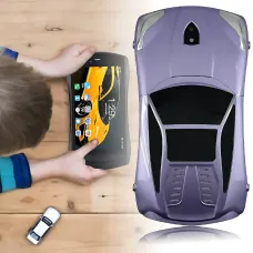 Kidiby Kids F1 — дитячий планшет у формі машинки з IPS-екраном 7 дюймів, підтримкою SIM-карти та ОС Android 7.0 Фіолетовий