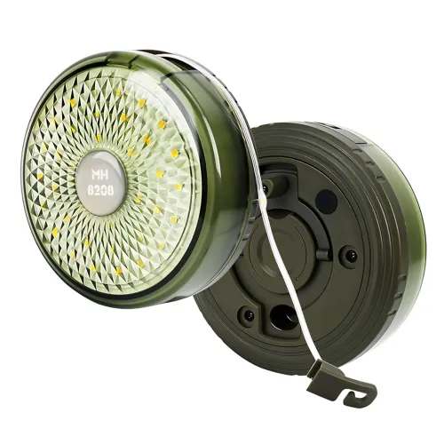Перезарядна кемпінгова LED-лампа-ліхтар, RGB, 8 режимів, 8 м, USB і Type-C, АКБ 18650 - фото 2