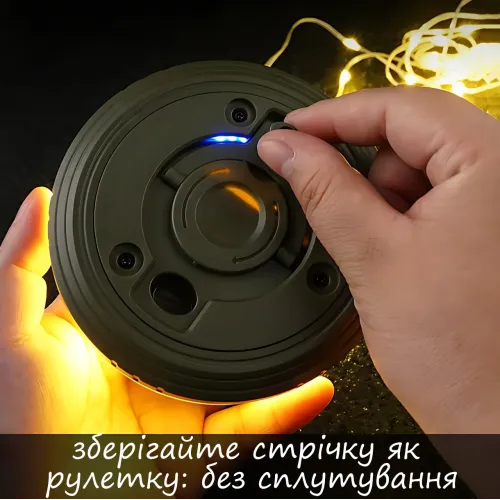 Перезарядна кемпінгова LED-лампа-ліхтар, RGB, 8 режимів, 8 м, USB і Type-C, АКБ 18650 - фото 6