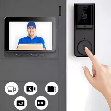 Бездротовий дверний Bluetooth-дзвінок з камерою та двостороннім зв'язком SMART M165, мінідомофон для дому
