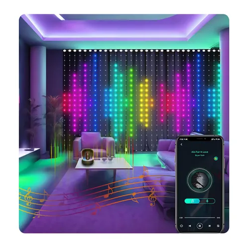 Гірлянда Кінський хвіст SFK-02, 10 ниток по 2 м, з пультом, APP Bluetooth, USB - фото 7