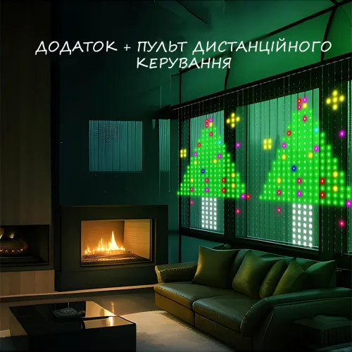 Гірлянда Кінський хвіст SFK-02, 10 ниток по 2 м, з пультом, APP Bluetooth, USB - фото 3