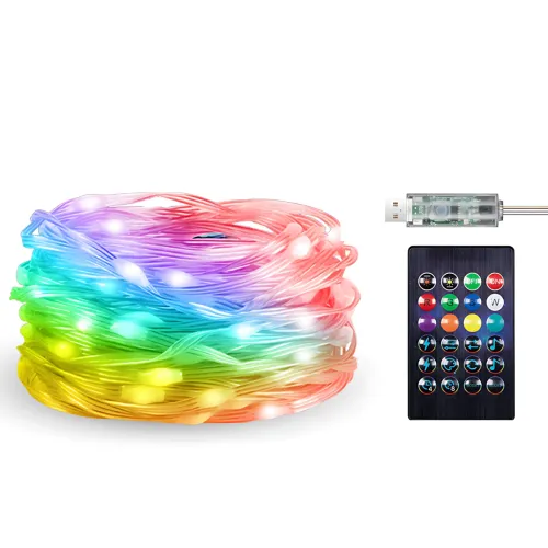 Гірлянда Крапля роси SFK-04, довжина 10 м, керування пультом і APP Bluetooth, USB - фото 10