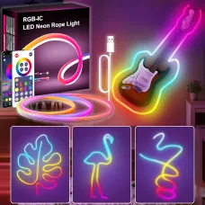 Гнучкий неоновий шланг SFK-11, настінна usb LED стрічка 5 м, з підтримкою APP Bluetooth