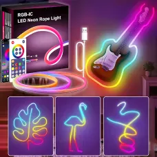 Гнучкий неоновий шланг SFK-11, настінна usb LED стрічка 5 м, з підтримкою APP Bluetooth