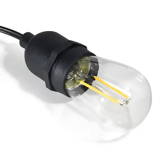 Світлодіодна вулична гірлянда в стилі ретро-лампочок SFK-12, 5 м, 10 LED, работа от 220V - фото 3