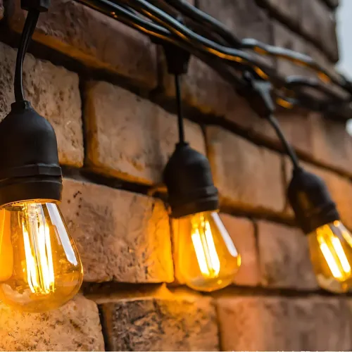 Світлодіодна вулична гірлянда в стилі ретро-лампочок SFK-12, 5 м, 10 LED, работа от 220V - фото 7