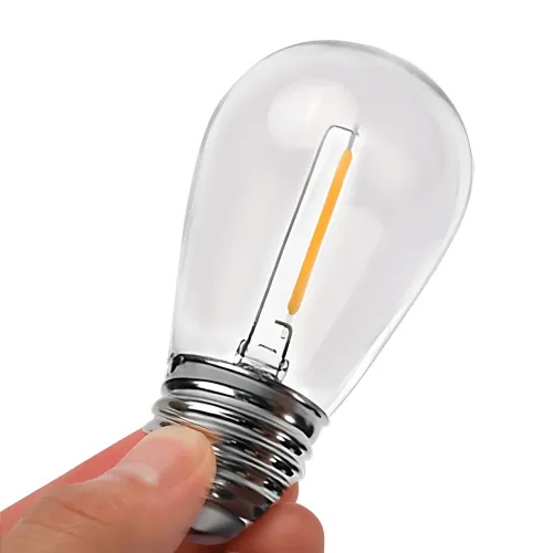 Світлодіодна вулична гірлянда в стилі ретро лампочок SFK-13, 5 м, 10 LED, із сонячною панеллю - фото 6
