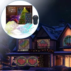 Програмовна гірлянда штора SFK-08, usb Bluetooth гірлянда з RGB-світінням, з APP, 3х2 м