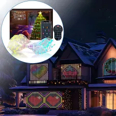 Програмовна гірлянда штора SFK-08, usb Bluetooth гірлянда з RGB-світінням, з APP, 3х2 м
