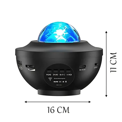 Дитячий зоряний нічник проєктор Галактика AND 991 з USB і Bluetooth, вибором яскравості та таймером - фото 7