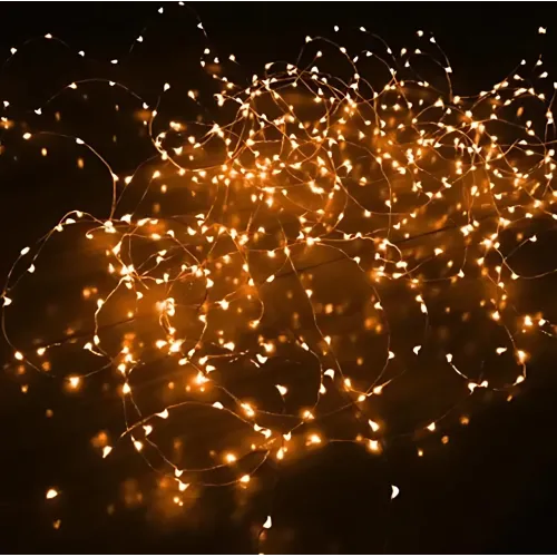 Вулична LED гірлянда Крапля роси SFK-14 із сонячною панеллю, теплий колір, 10 м, 100LED - фото 5
