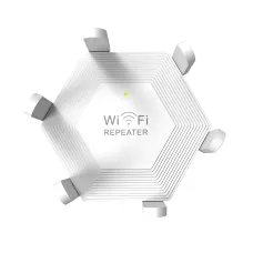 Репітер Wi-Fi сигналу AND LV-WR56T, бездротовий підсилювач сигналу, 300 Мбіт/с, 6 антен, Ethernet RJ45