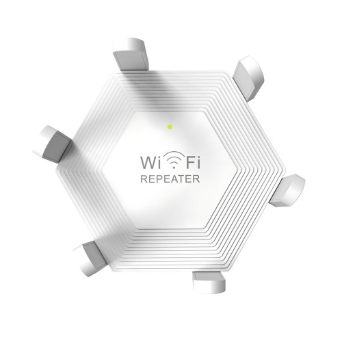 Репитер Wi-Fi сигнала AND LV-WR56T, беспроводной усилитель сигнала, 300 Мбит/с, 6 антенн, Ethernet RJ45