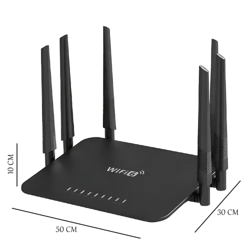 Домашний wi-fi маршрутизатор, роутер модем AND LV-WR50Q для беспроводного интернета, черный - фото 4