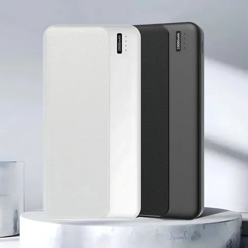 Повербанк РВ-01А, портативний зарядний, зовнішній акумулятор Power Bank 10000 mAh, 2 usb + type-c, 2.1 A, чорний - фото 10