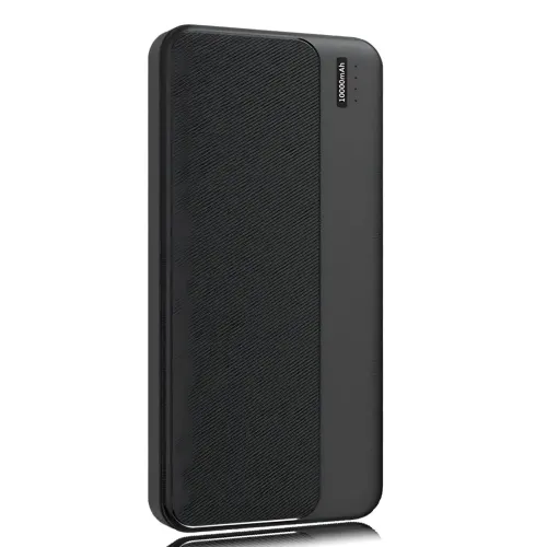 Повербанк РВ-01А, портативний зарядний, зовнішній акумулятор Power Bank 10000 mAh, 2 usb + type-c, 2.1 A, чорний - фото 3
