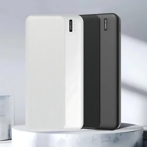 Повербанк РВ-01А, портативний зарядний, зовнішній акумулятор Power Bank 10000 mAh, 2 usb + type-c, 2.1 A, чорний - фото 10