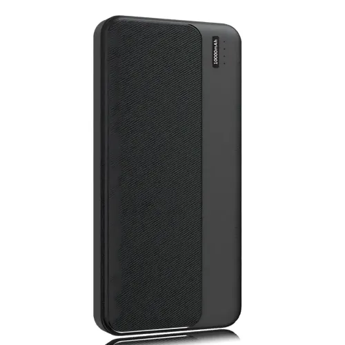Повербанк РВ-01А, портативний зарядний, зовнішній акумулятор Power Bank 10000 mAh, 2 usb + type-c, 2.1 A, чорний - фото 3