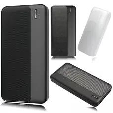 Повербанк РВ-01А, портативний зарядний, зовнішній акумулятор Power Bank 10000 mAh, 2 usb + type-c, 2.1 A, чорний