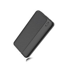 Повербанк РВ-01А, портативное зарядное, внешний аккумулятор Power Bank 10000mAh, 2 usb + type-c, 2.1 A, черный Белый