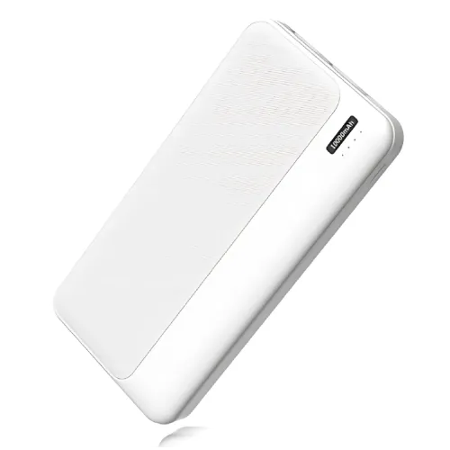 Повербанк РВ-01А, портативний зарядний, зовнішній акумулятор Power Bank 10000 mAh, 2 usb + type-c, 2.1 A, чорний Білий - фото 2