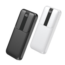 Портативный PowerBank RB-04 10000 мАч с быстрой зарядкой и цифровым дисплеем, черный