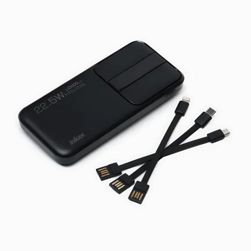 Портативний PowerBank RB-04 10000 мА·год зі швидким заряджанням і цифровим дисплеєм, чорний - фото 9