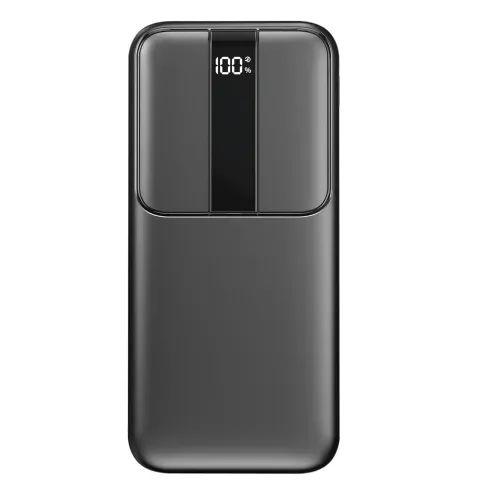 Портативний PowerBank RB-04 10000 мА·год зі швидким заряджанням і цифровим дисплеєм, чорний - фото 3