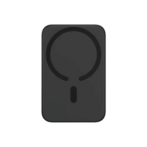 Портативний акумулятор із бездротовою зарядкою PPCX 020001, power bank з індикацією заряду, чорний - фото 3
