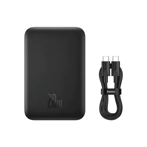 Портативний акумулятор із бездротовою зарядкою PPCX 020001, power bank з індикацією заряду, чорний - фото 9
