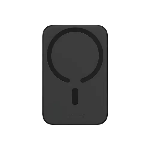 Портативний акумулятор із бездротовою зарядкою PPCX 020001, power bank з індикацією заряду, чорний - фото 3