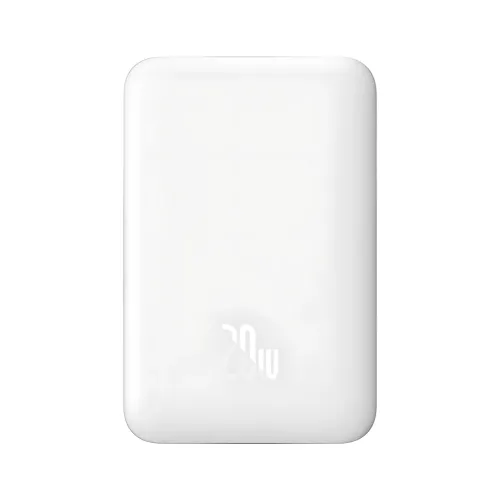 Портативний акумулятор із бездротовою зарядкою PPCX 020002, power bank з індикацією заряду, білий - фото 5