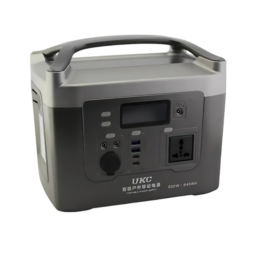 Зарядная станция UKC Sine 800W, 12V 50A, чистая синусоида, 2 USB, 2 Type-C, розетки 220В, беспроводная зарядка