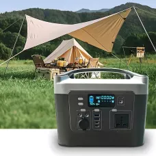 Зарядная станция UKC Sine 800W, 12V 50A, чистая синусоида, 2 USB, 2 Type-C, розетки 220В, беспроводная зарядка