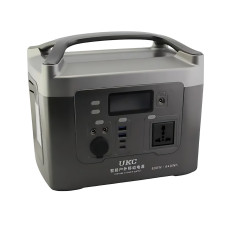 Зарядная станция UKC Sine 600W, 12V 40A, чистая синусоида, 2 USB, 2 Type-C, розетки 220В, беспроводная зарядка