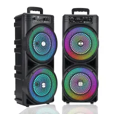 Портативна акустика TTD-2807 з мікрофоном,  пультом ДК, Bluetooth і RGB-підсвіткою