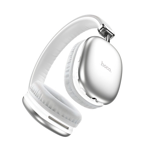 Bluetooth наушники HOCO W35 wireless headphones, беспроводная гарнитура с микрофоном, до 40 часов работы Серебристый