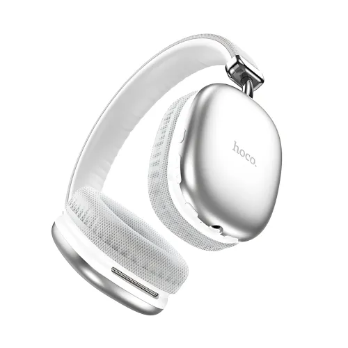 Bluetooth-навушники HOCO W35 wireless headphones, бездротова гарнітура з мікрофоном, до 40 годин роботи Сріблястий - фото 4