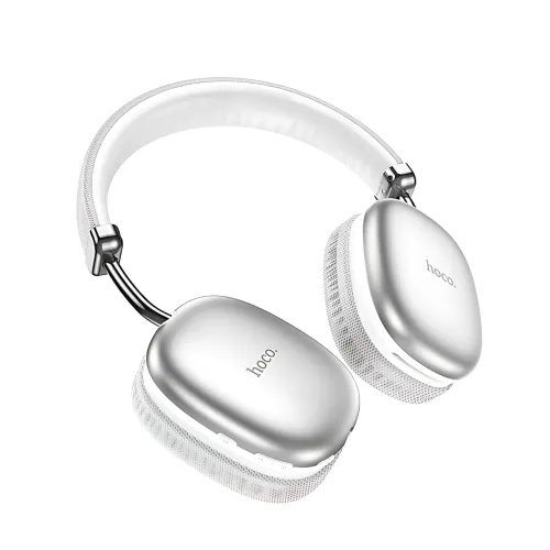 Bluetooth-навушники HOCO W35 wireless headphones, бездротова гарнітура з мікрофоном, до 40 годин роботи Сріблястий - фото 5