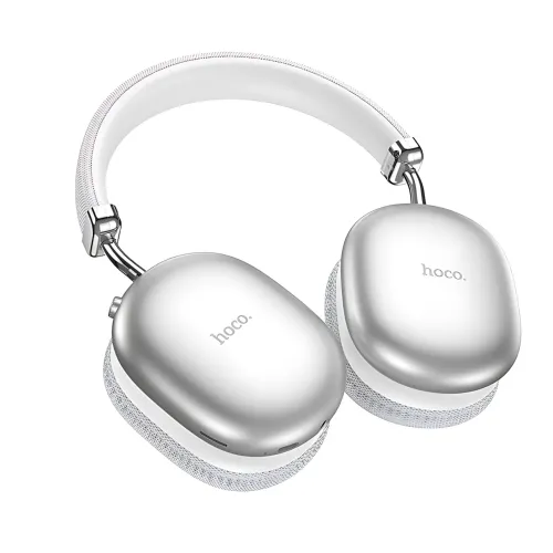 Bluetooth-навушники HOCO W35 wireless headphones, бездротова гарнітура з мікрофоном, до 40 годин роботи Сріблястий - фото 8