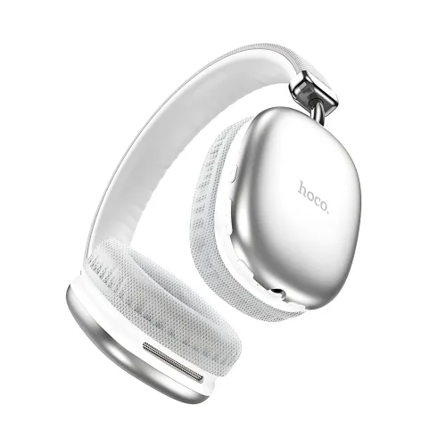 Bluetooth-навушники HOCO W35 wireless headphones, бездротова гарнітура з мікрофоном, до 40 годин роботи Сріблястий - фото 4
