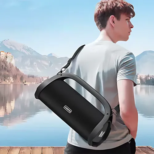 Портативна колонка Bluetooth MONSTER ADVENTURER MAX MS22101, стереодинамік 2x30W, чорний - фото 10