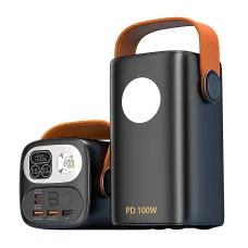Power Bank REMAX Gutitan Series , 60000mAh, 22.5W PD+QC з двома Type-C і ліхтариком