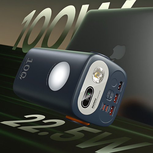Power Bank REMAX Gutitan Series , 60000mAh, 22.5W PD+QC з двома Type-C і ліхтариком - фото 6
